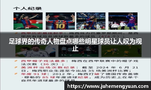 足球界的传奇人物盘点哪些明星球员让人叹为观止